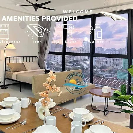 Urban Georgetown 9Pax 4Queenbed 3Bedroom 2Bath 2Carparks